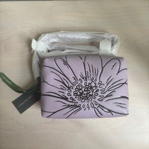 Sale! New Vera Bradley Floral Design Lavender Leather Blake Crossbody Bag
